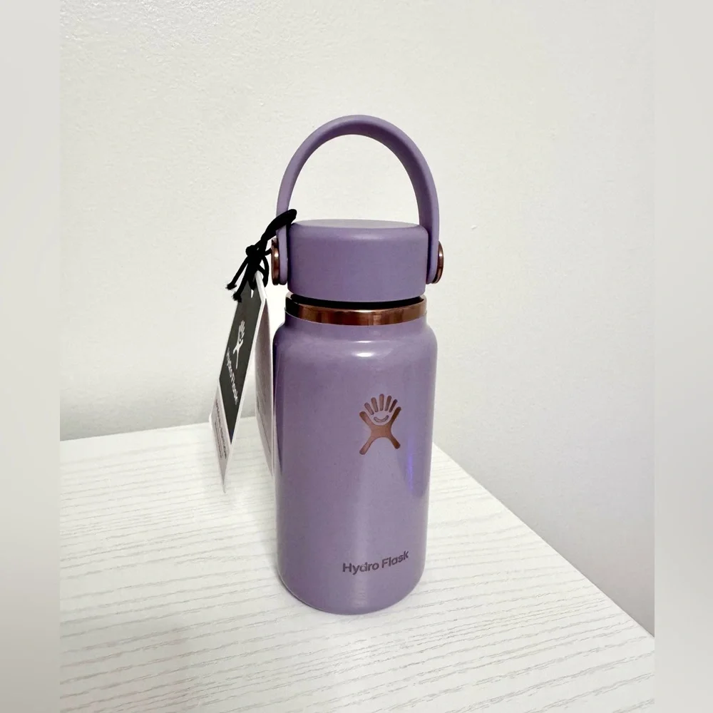 Hydro Flask Micro Hydro Insulated Bottle with Handle, 200 ml, Vapor Rose Gold - Picture 1 of 6